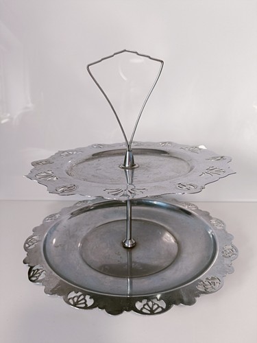 Vintage tier chrome cake - 2-tier,