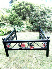 Grave Surround Memorial Fence Hand Made In Ramsbottom 90cm x 90cm x 26cm High.