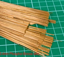 10 (Ten) 0.4mm diameter straight phosphor bronze modellers wire. 300mm lengths.