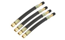 Flexible Rubber Tire Valve Extension Hose, Brass Wheel Stem For Bike Car Truck 