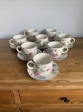 Royal Doulton Expressions Amethyst Tea Cups & Saucers Set of 8 (can Split)