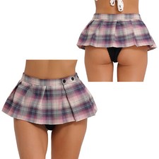 Womens sexy plaid skirt - sexy,