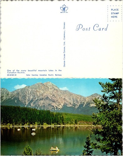 Canadian rockies lake canoes - canadian,