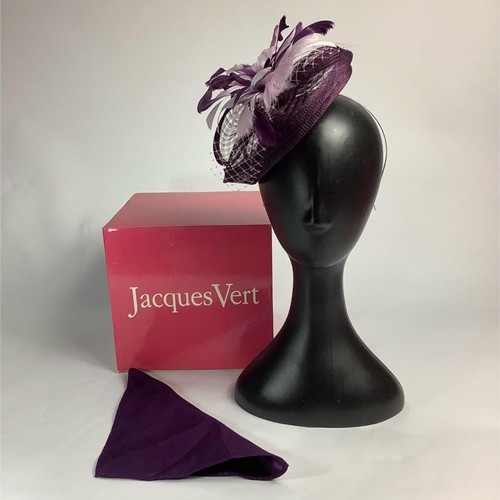 Jacques vert fascinator - vert, purple