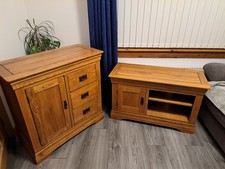 Oak Furniture Land Solid Oak TV Cabinet & Sideboard