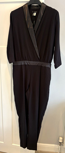 Redoute black satin trim - la,
