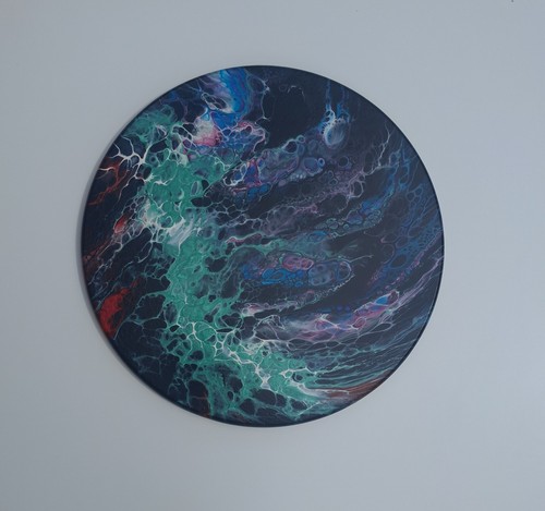 Handmade painting fluid art - fluid,