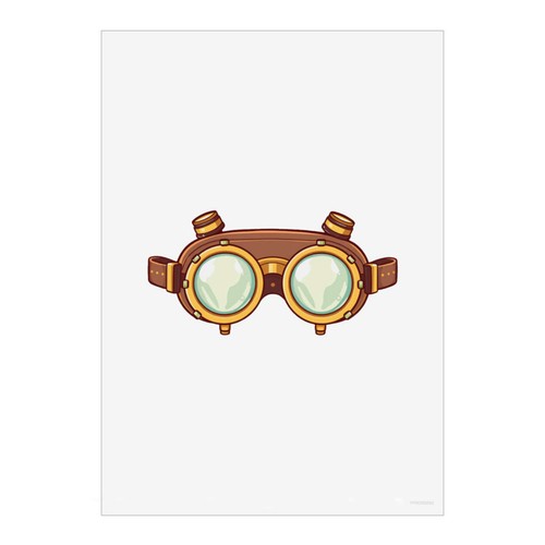 Steampunk goggles unframed - 'steampunk,