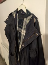 Fred Perry Men's Coat/Jacket Size M Navy Blue Zip Up
