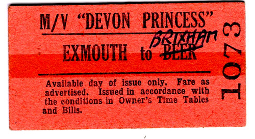 Steamer ferry ticket devon - steamer,