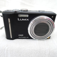 Panasonic LUMIX DMC-TZ10 12.1MP Digital Camera Black + Extras Working