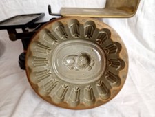 Antique C19th Salt Glazed Stoneware Jelly Mould Meat Aspic Mould Lion Design
