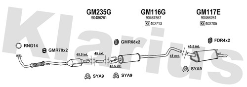 Klarius gm235g sleeve - gm235g,