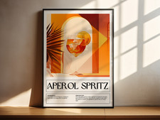 Aperol Spritz Retro Poster