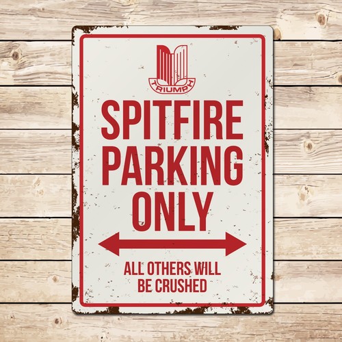 Triumph spitfire parking sign - triumph,