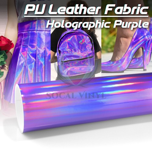 Fabric holographic purple - fabric,