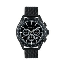 BREIL RUGGED TW1892 CHRONO DATE BRACELET MILAN STEEL IP BLACK 43mm