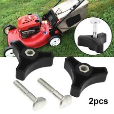 2XTriangle Handle Knob Nut Screw Bolt Replacement Parts Fit Lawn Mower Machine
