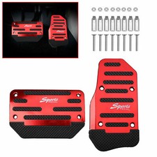 Red Car Accessories Non Slip Automatic Pedal Brake Foot Treadle Cover Universal