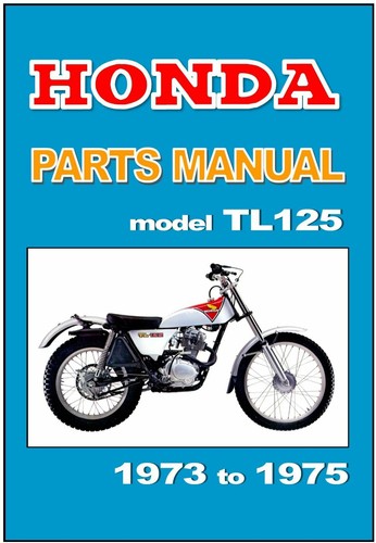 Honda parts manual - tl125, 1973