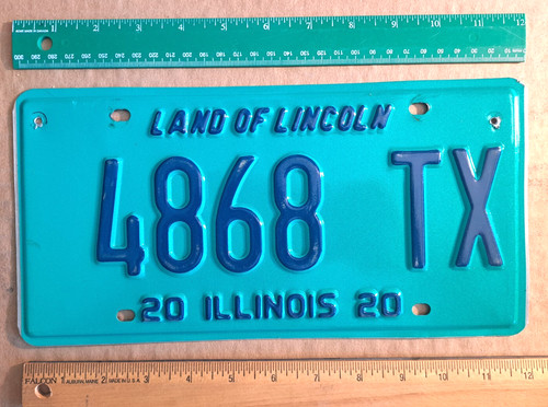 License plate illinois 2020 - illinois,,