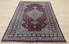 Antique Oriental Carpet Rug Hand Made Wool Vintage Lahore 6ft 3" x 4ft 1"