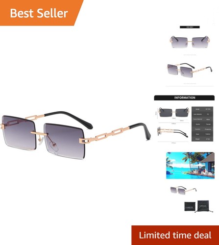 Stylish rimless retro - rimless,