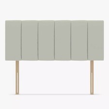 Grey Lined Headboard in Plush