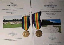 Ww1 victory medals to - medals, x2