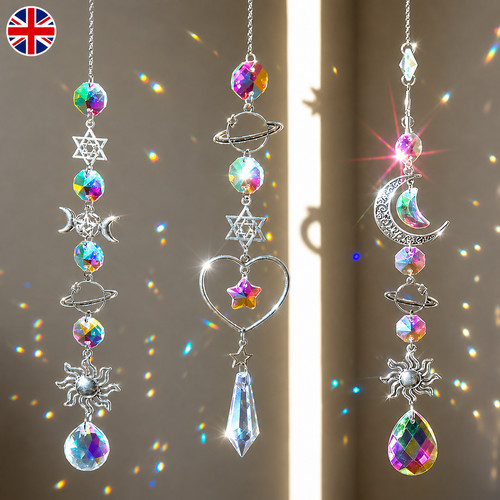 Crystal wind chime rainbow - chime,