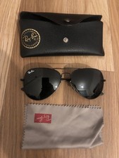 Genuine Ray-Ban RB3026 Aviator Large Metal II Sunglasses Black 62mm 62[]14 - 138