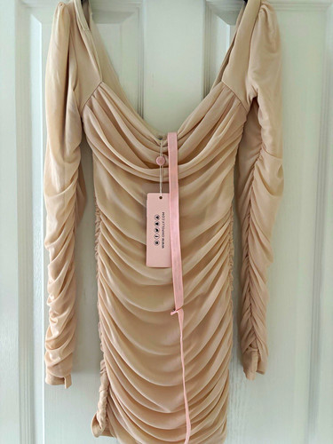 Polly beige ruched mesh - oh,