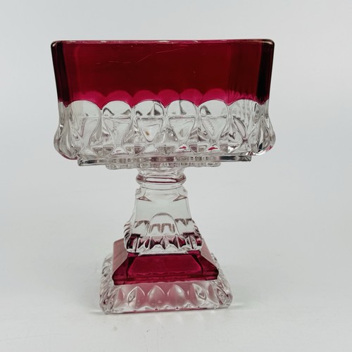 Vintage ruby red flashed - vintage,