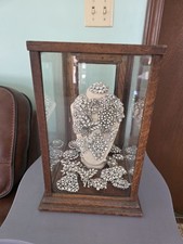 Antique wood and glass display
