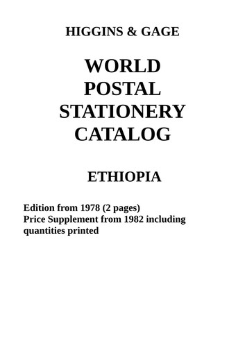 Higgins gage world postal - gage,