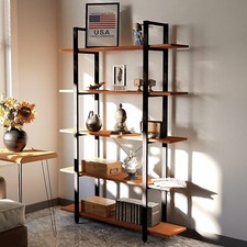 CONSDAN Bookshelf Solid Wood