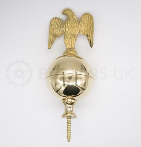 Brass eagle ball - brass, clock