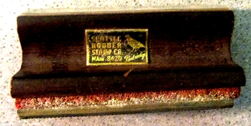 Vintage seattle rubber stamp - vintage,