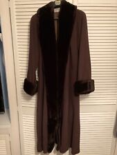 vintage mansfield coat dark brown size 12