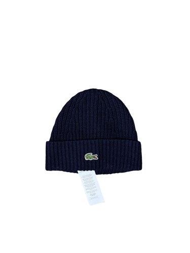 Lacoste navy wool ribbed - navy,