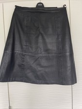 John lewis black leather skirt - lewis,