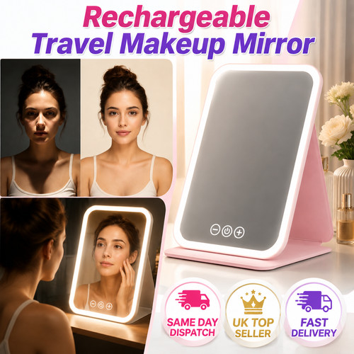 Travel makeup mirror with - makeup,