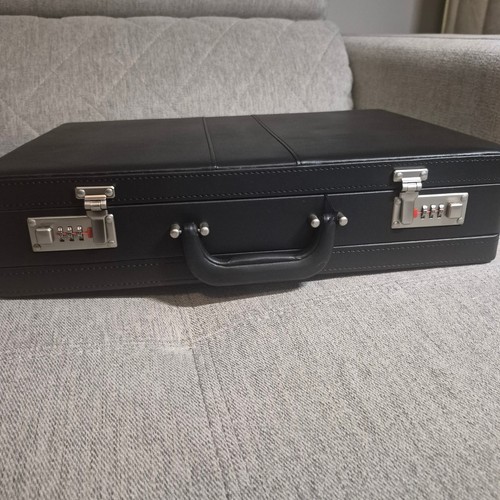 Expandable attache case black - attache,
