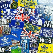 100 x Chelsea Stickers inspired by Stamford Bridge Scarf Badge Flag Terry Shed 