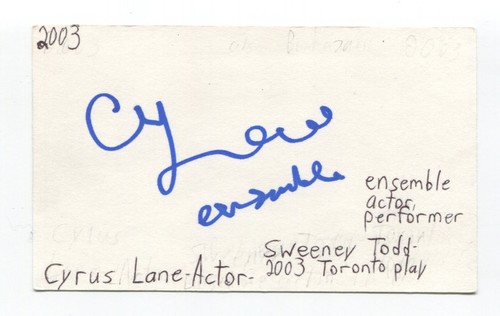 Cyrus lane signed - lane,