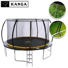 KANGA Fitness 10ft Trampoline with Net & Ladder  inc Warranty