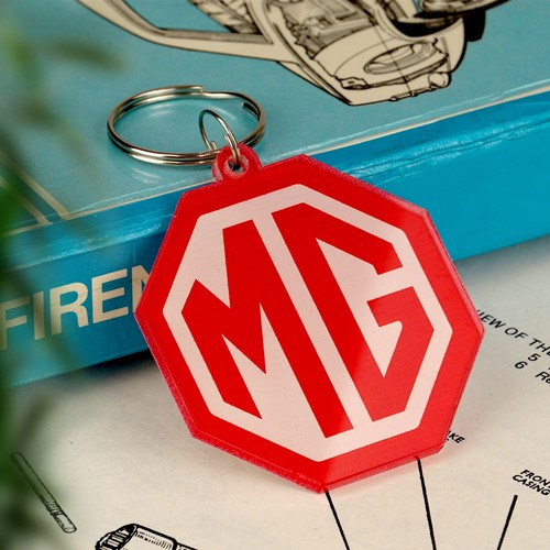 Badge keyring classic - mg,