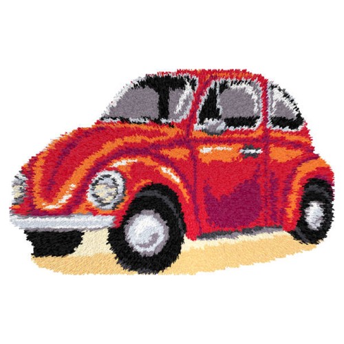 Latch hook rug kit - rug, car