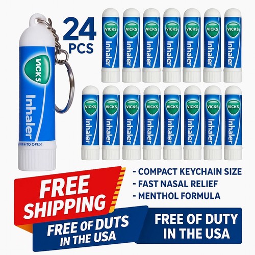 Vicks keychain inhaler cold - vicks, |