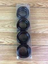 Pack Of 12 x Dark Brown Wooden Curtain Rings 